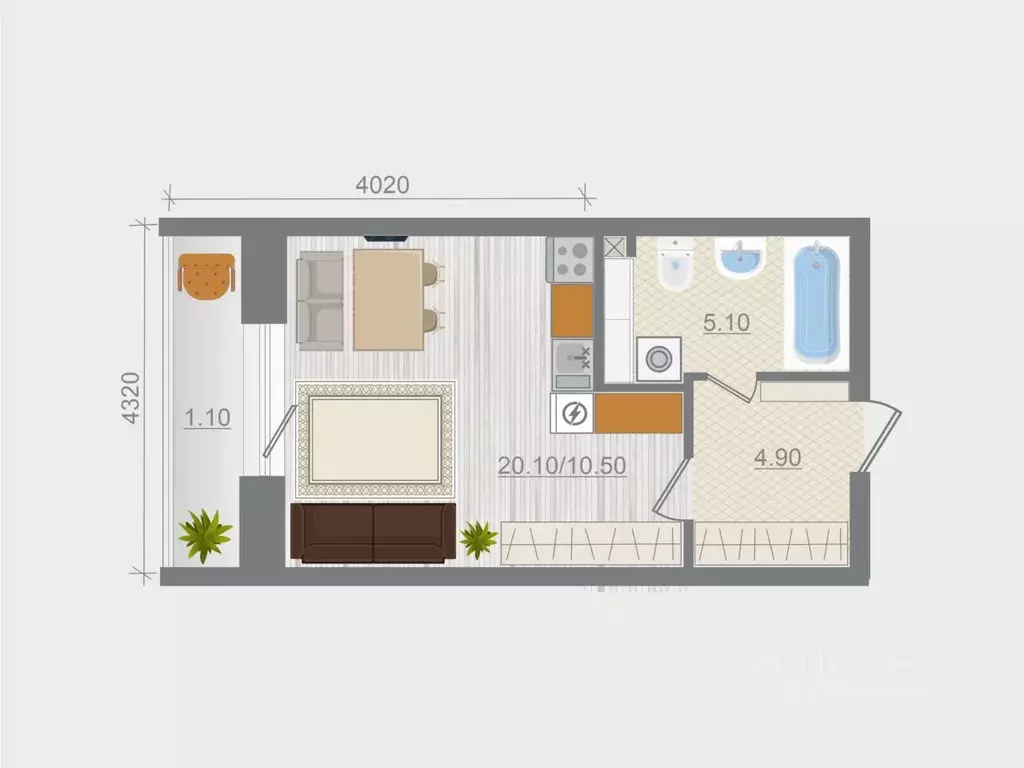 Студия Ленинградская область, Ломоносовский район, Горбунковское ... - Фото 1