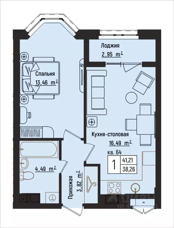 1-к кв. Нижегородская область, Нижний Новгород Литературная ул., 5 ... - Фото 1