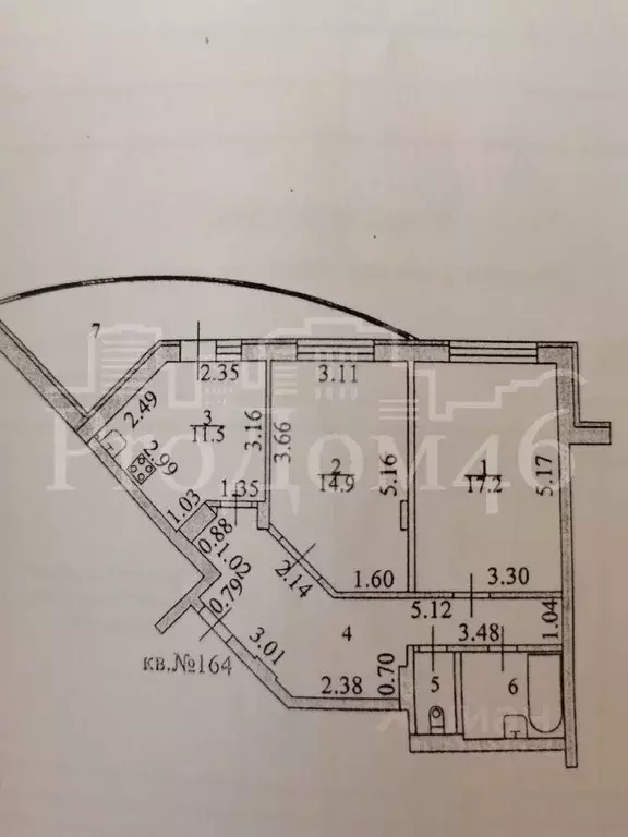 2-к кв. Курская область, Курск просп. Анатолия Дериглазова, 31 (70.0 ... - Фото 1