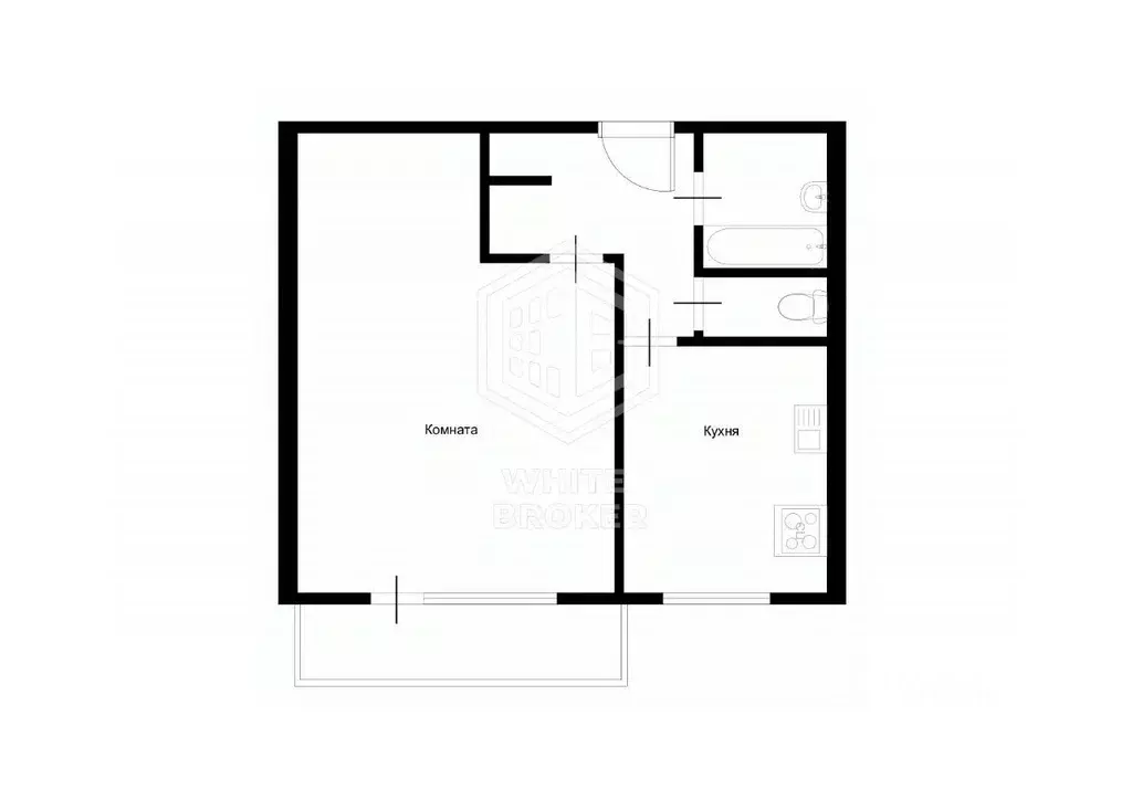 1-к кв. Москва Химкинский бул., 7К1 (39.1 м) - Фото 2