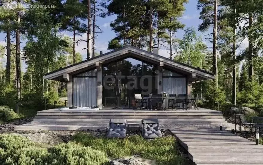 Дом в Бессоновский район, посёлок Подлесный, КП Лесное озеро (64 м) - Фото 1