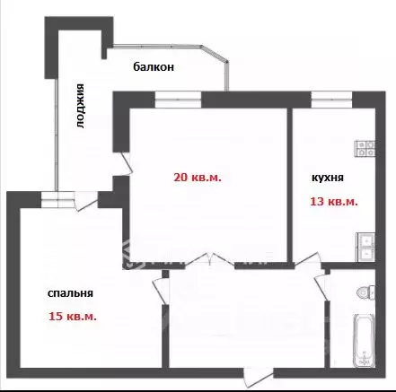 2-к кв. Ханты-Мансийский АО, Сургут ул. Флегонта Показаньева, 4 (62.0 ... - Фото 2