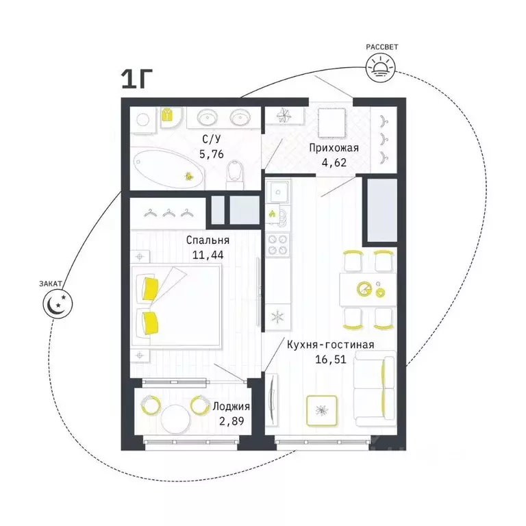 1-к кв. Рязанская область, Рязань Шереметьевская ул., 12к4 (39.78 м) - Фото 1