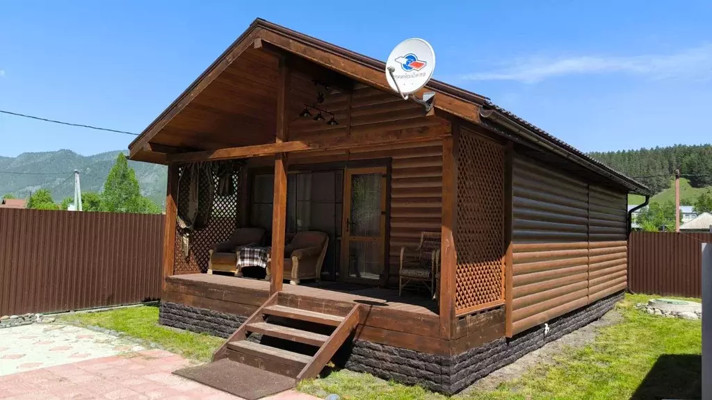 Дом в Алтай, Чемальский район, с. Чепош Родниковая ул., 14 (60 м) - Фото 1