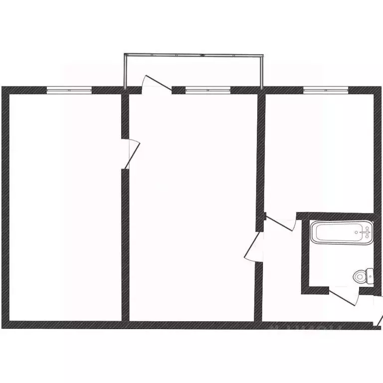 2-к кв. Липецкая область, Липецк ул. Гагарина, 29 (44.0 м) - Фото 2
