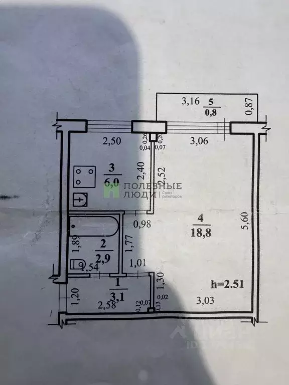 1-к кв. Забайкальский край, Чита ул. Весенняя, 6 (30.8 м) - Фото 2