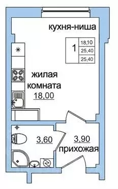 Студия Псковская область, Псковский район, Завеличенская волость, д. ... - Фото 1