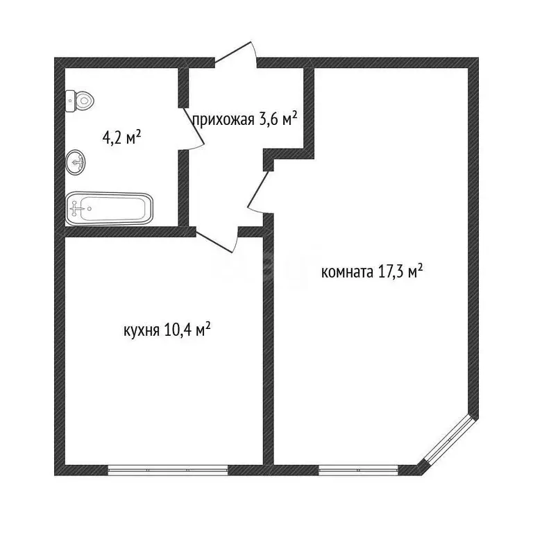 1-комнатная квартира: Краснодар, Прикубанский внутригородской округ, ... - Фото 1