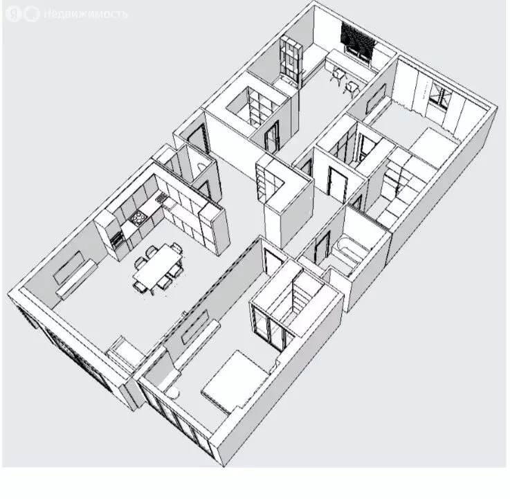 3-комнатная квартира: Астрахань, улица Савушкина, 4к1 (141.6 м) - Фото 1