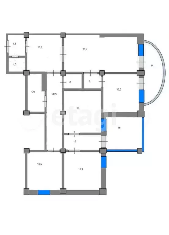 4-комнатная квартира: Ставрополь, улица Ленина, 245 (180 м) - Фото 0