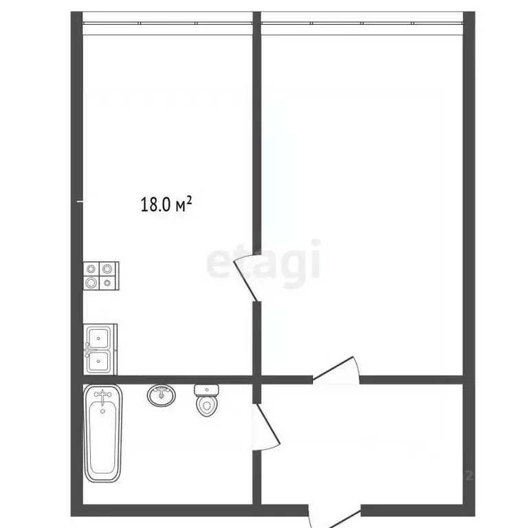 1-к кв. Ставропольский край, Ессентуки ул. Шмидта (51.2 м) - Фото 2