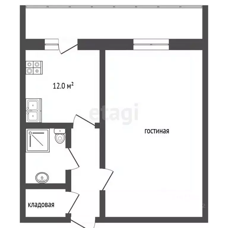 1-к кв. Челябинская область, Сосновский муниципальный округ, пос. ... - Фото 2