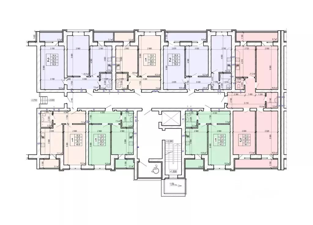 2-к кв. Саратовская область, Энгельс ул. Колотилова, 100 (59.6 м) - Фото 1