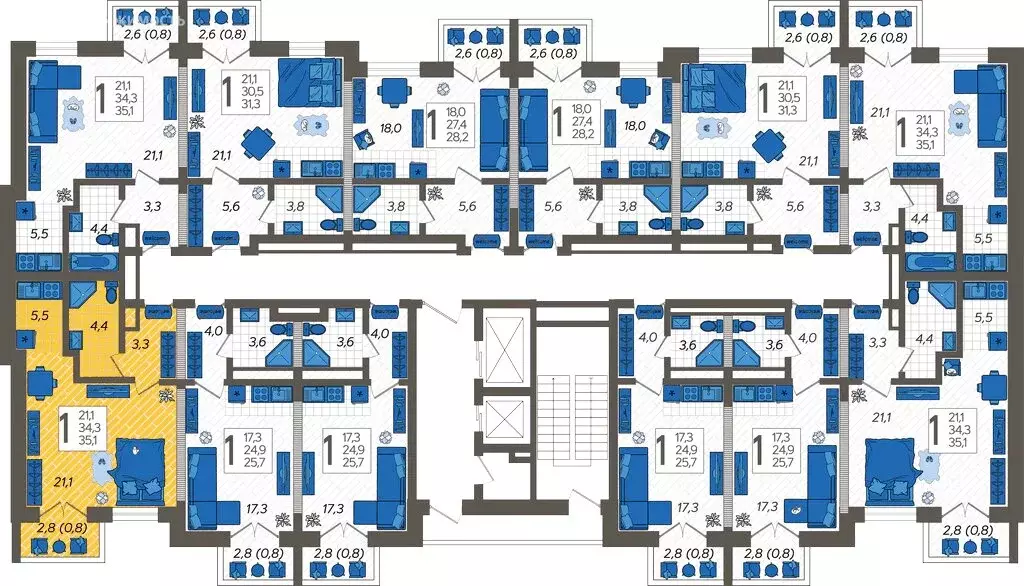Квартира-студия: Сочи, улица Искры, 88к6 (36.1 м) - Фото 1