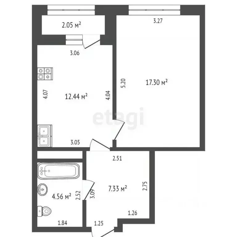 1-к кв. Мордовия, Саранск ул. Анны Лусс, 7В (43.7 м) - Фото 1