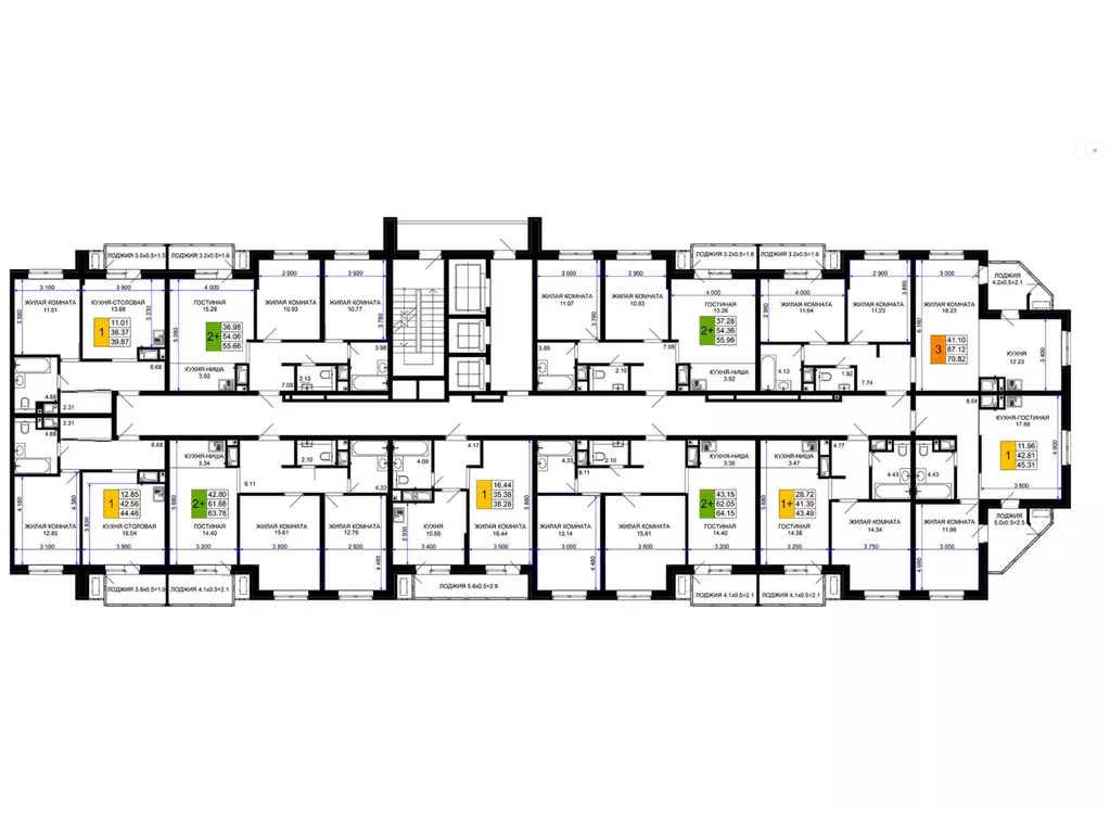 2-к кв. Краснодарский край, Краснодар 2-я Площадка мкр, ул. Ветеранов, ... - Фото 2