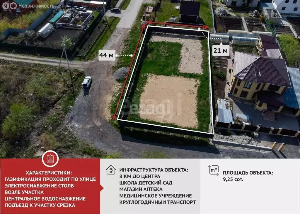 Участок в Тюмень, микрорайон Энтузиастов, Уренгойская улица (9.25 м) - Фото 0