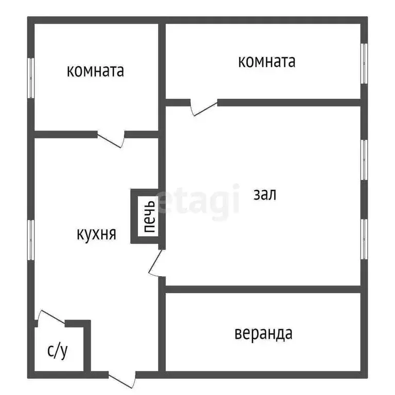 Дом в Улан-Удэ, микрорайон Новая Комушка, улица Клары Цеткин (44.1 м) - Фото 1