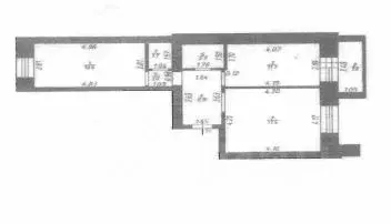 3-к кв. Татарстан, Казань ул. Академика Королева, 34 (56.2 м) - Фото 2