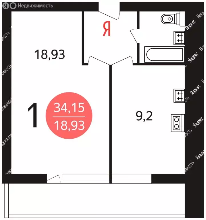 1-комнатная квартира: Москва, улица Мусы Джалиля, 8к1 (34 м) - Фото 0