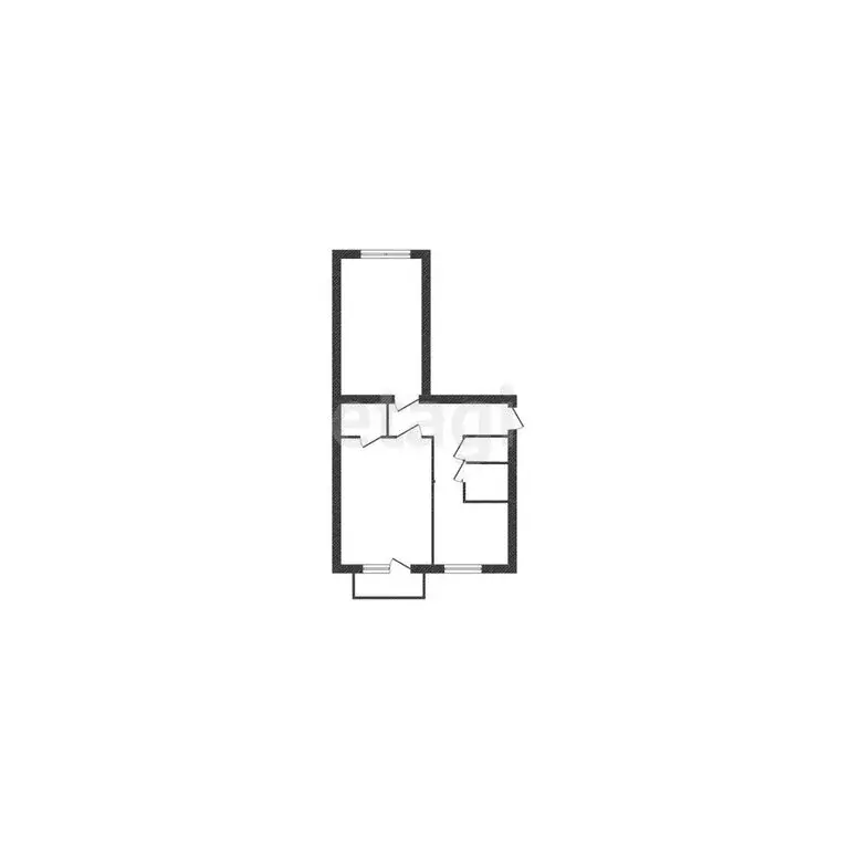 2-комнатная квартира: Губкин, улица Лазарева, 30 (46.2 м) - Фото 1