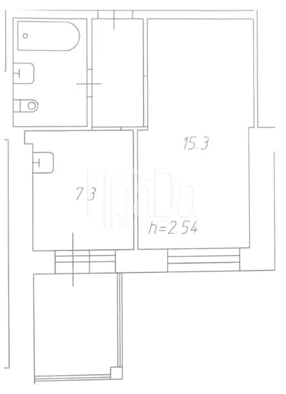 Продаётся 1-к квартира, 32 м - Фото 1