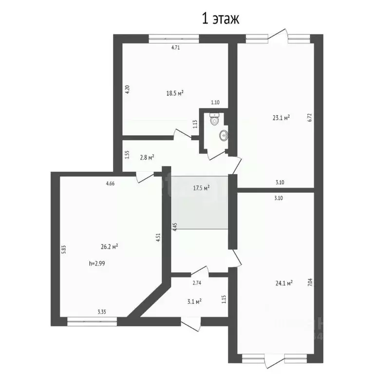 Офис в Тюменская область, Тюмень ул. Чернышевского, 2Бк9 (215 м) - Фото 1