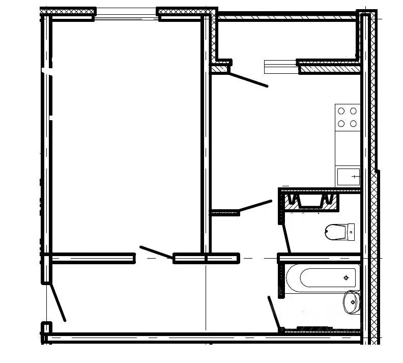 1-к кв. Нижегородская область, Нижний Новгород Мончегорский мкр, ул. ... - Фото 2