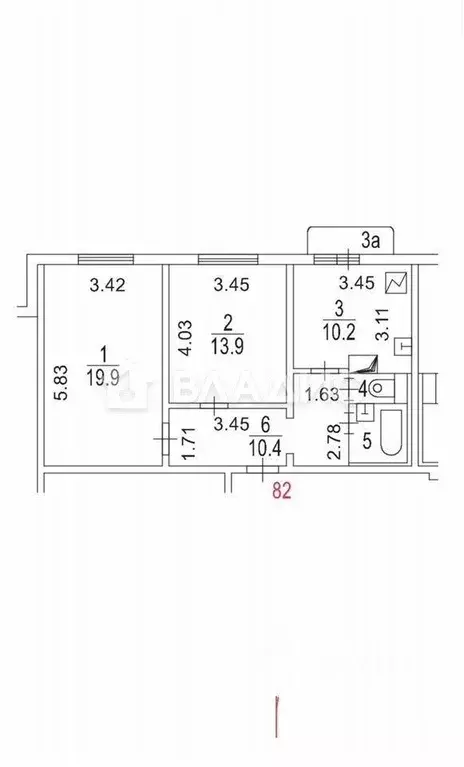Квартира, 2 комнаты, 60 м - Фото 1
