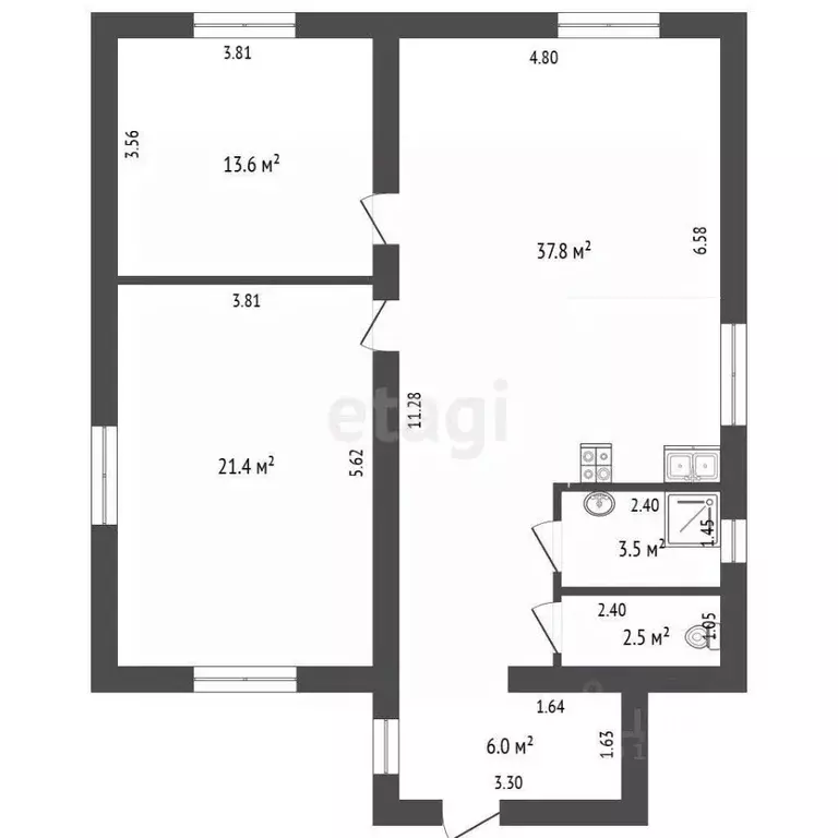Дом в Калужская область, Калуга Рабочий садовод СНТ, ул. Клубничная, ... - Фото 2