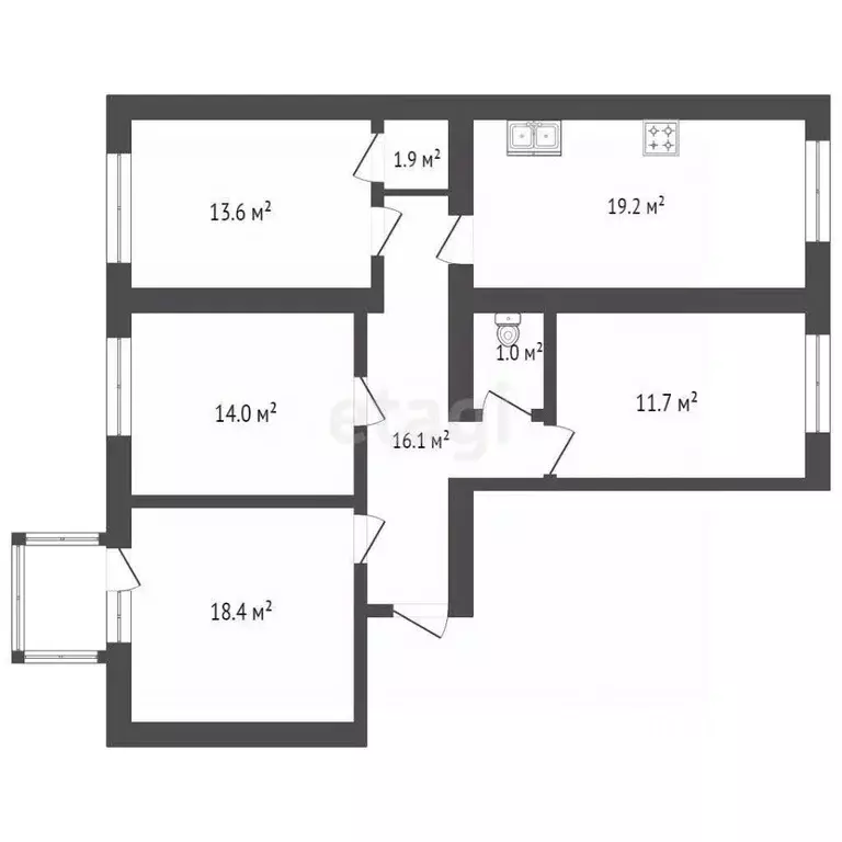 3-к кв. Санкт-Петербург ул. Карташихина, 10 (96.6 м) - Фото 1