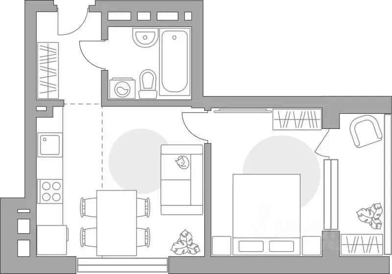 2-к кв. Башкортостан, Уфа Зеленая Роща жилрайон, Лесная Симфония жилой ... - Фото 1