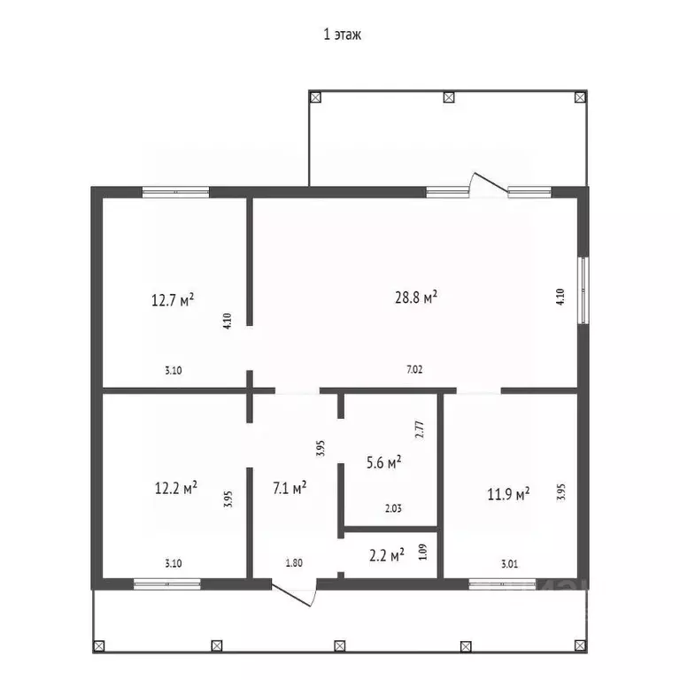 Дом в Красноярский край, Красноярск городской округ, д. Бугачево ул. ... - Фото 2