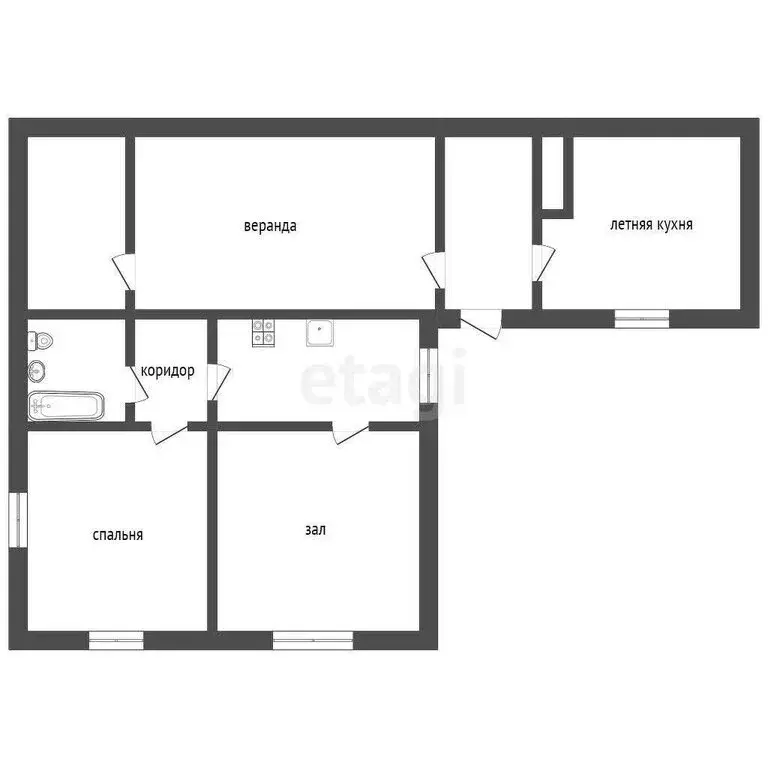Дом в Ильинка, Октябрьская улица (53.5 м) - Фото 0