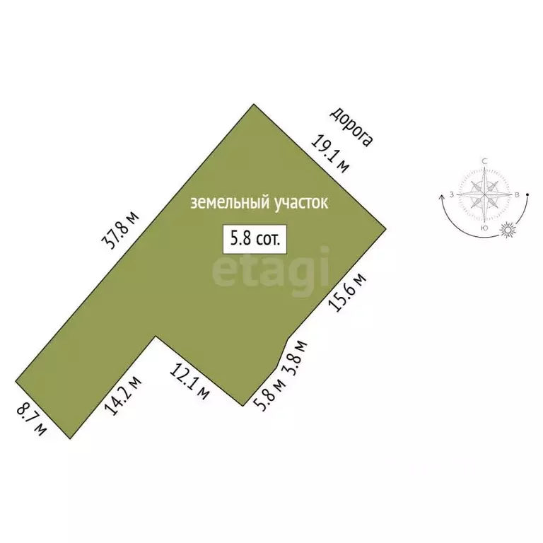 Участок в Пермский край, Пермь ул. 1-я Красавинская, 58 (5.4 сот.) - Фото 2