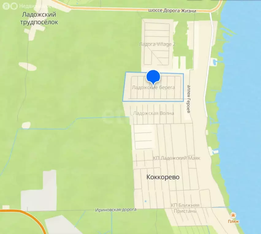 Участок в Рахьинское городское поселение, КП Ладожские берега, ... - Фото 2