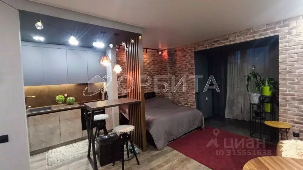 Студия Тюменская область, Тюмень Комбинатская ул., 54к2 (33.0 м) - Фото 1