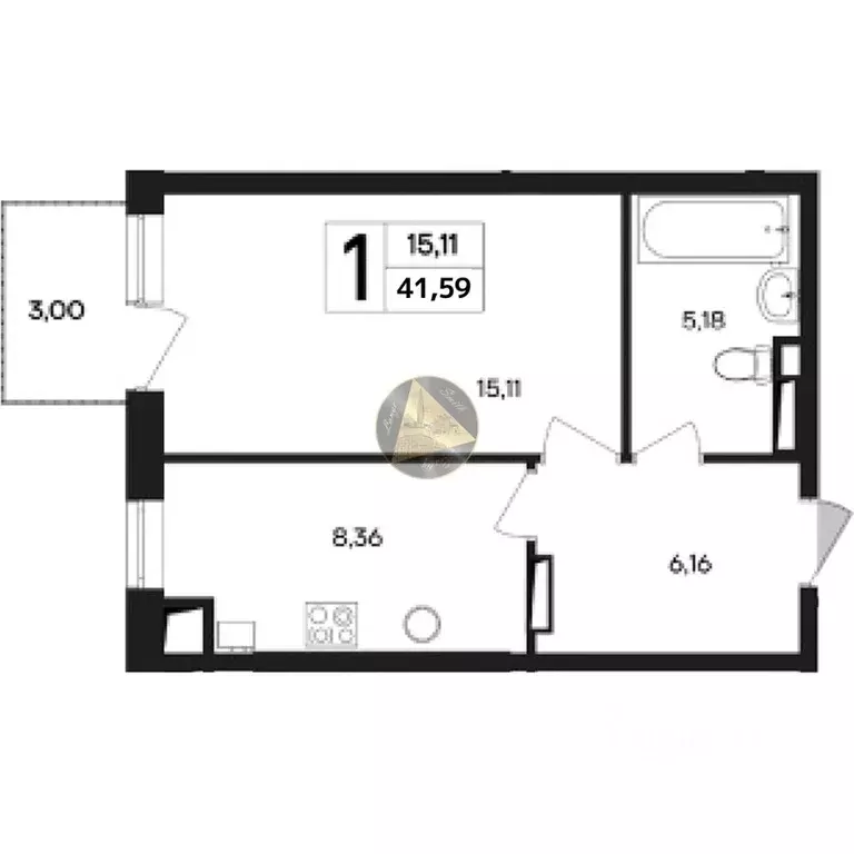 1-к кв. Крым, Евпатория городской округ, Заозерное пгт ул. ... - Фото 2