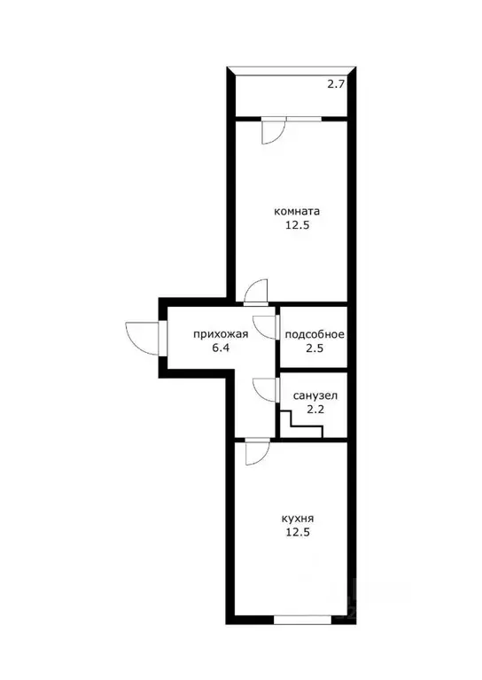 1-к кв. Краснодарский край, Краснодар пос. Пригородный, ул. ... - Фото 1