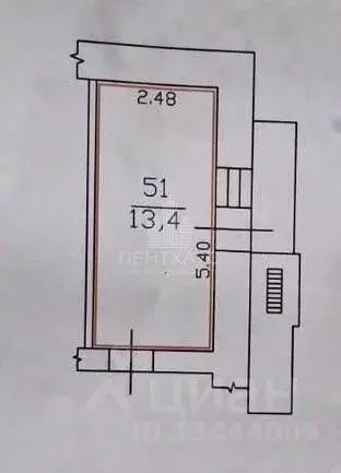 Комната Владимирская область, Владимир ул. Лакина, 139 (13.4 м) - Фото 2