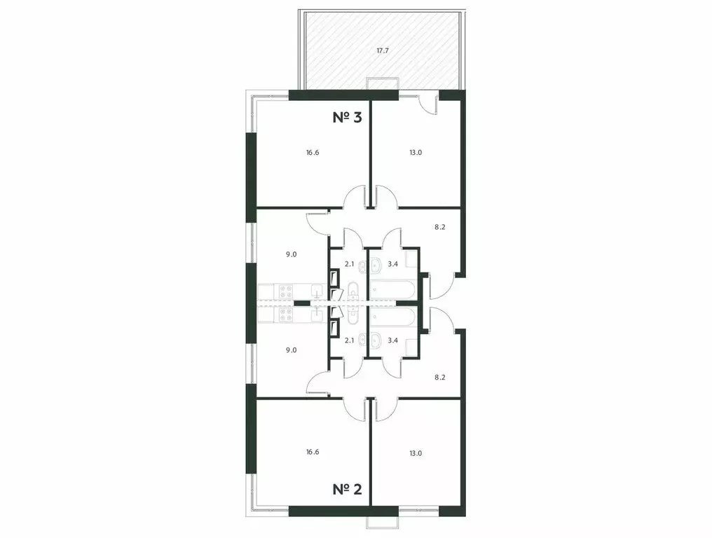 5-комнатная квартира: Лобаново, ЖК Павлово 3 (109.9 м) - Фото 1