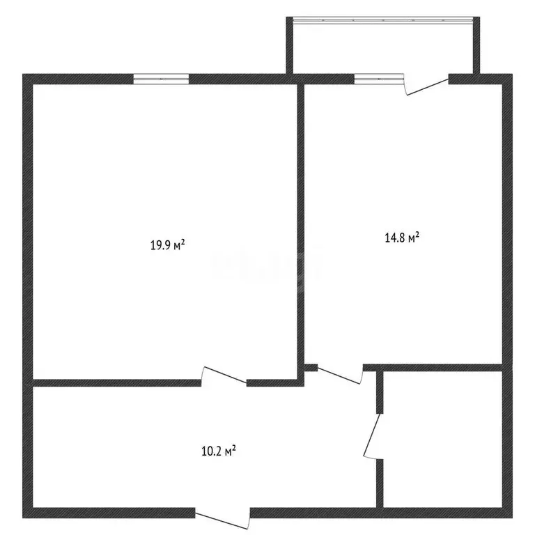 1-комнатная квартира: Черкесск, улица Космонавтов, 100А/1 (48.8 м) - Фото 2