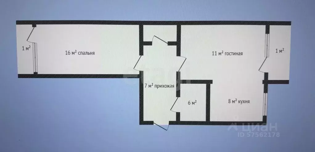 2-к кв. Дагестан, Махачкала ул. Ирчи Казака, 122В (50.0 м) - Фото 2