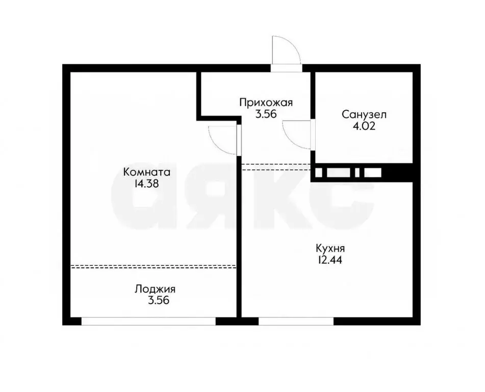 1-комнатная квартира: Краснодар, Обрывная улица, 132/1к5 (36.21 м) - Фото 0