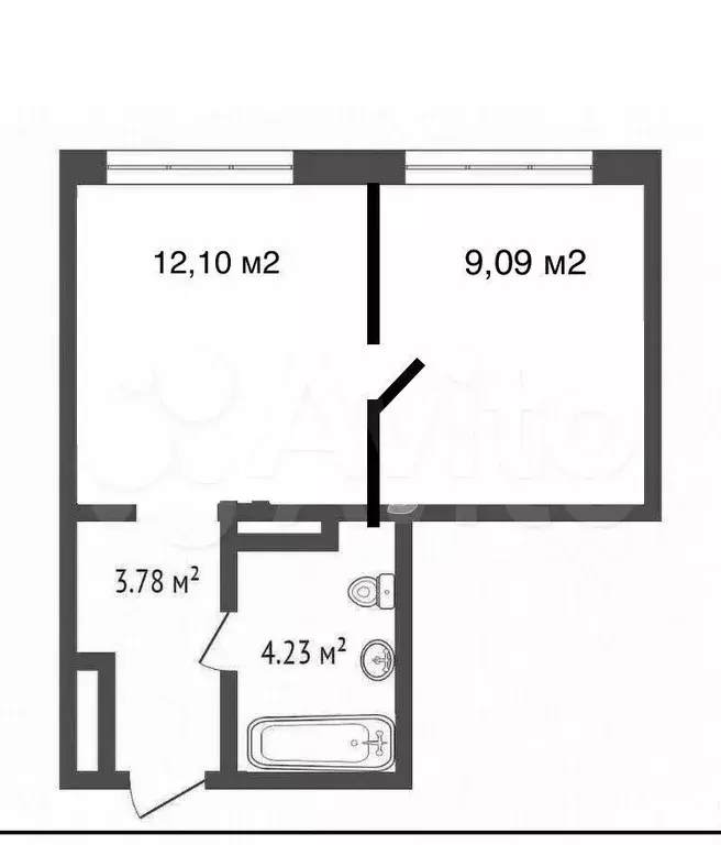 1-к. квартира, 30 м, 6/16 эт. - Фото 0