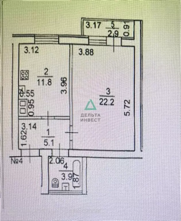 Студия Башкортостан, Уфа ул. Зайнаб Биишевой, 1 (45.9 м) - Фото 2