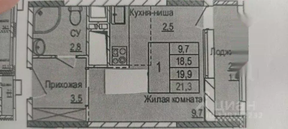 Студия Московская область, Одинцовский городской округ, Новоивановское ... - Фото 2