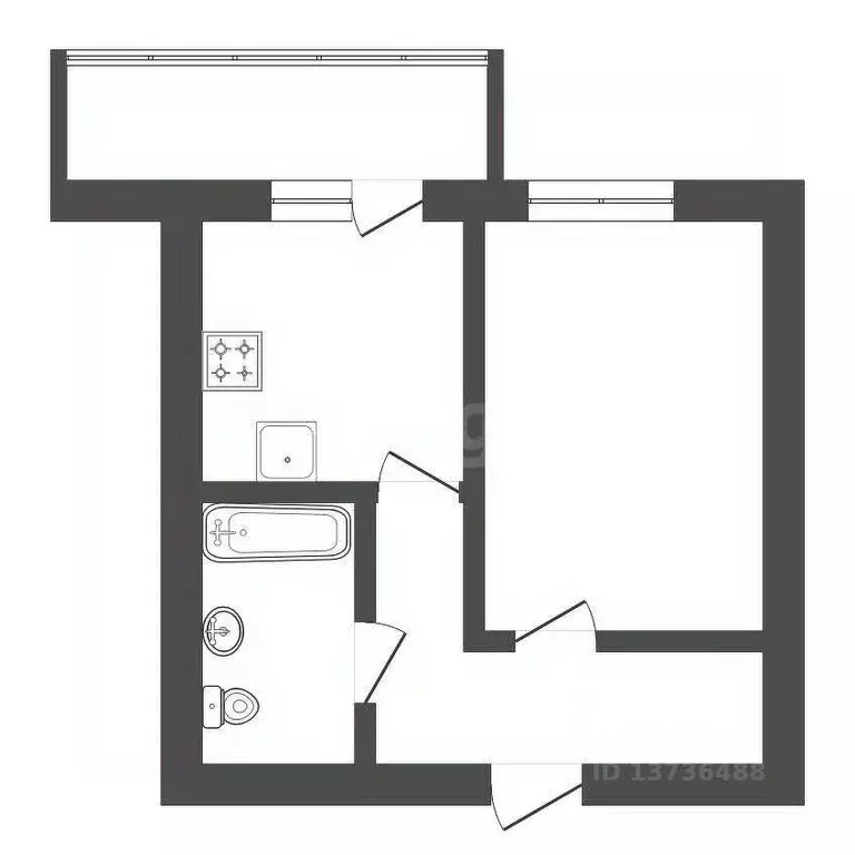 1-к кв. Амурская область, Благовещенский район, с. Михайловка ... - Фото 2