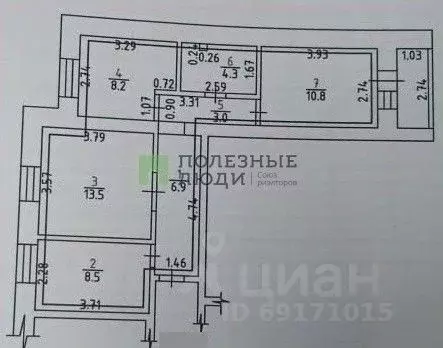 3-к кв. Орловская область, Орел Московское ш., 163А (55.2 м) - Фото 2