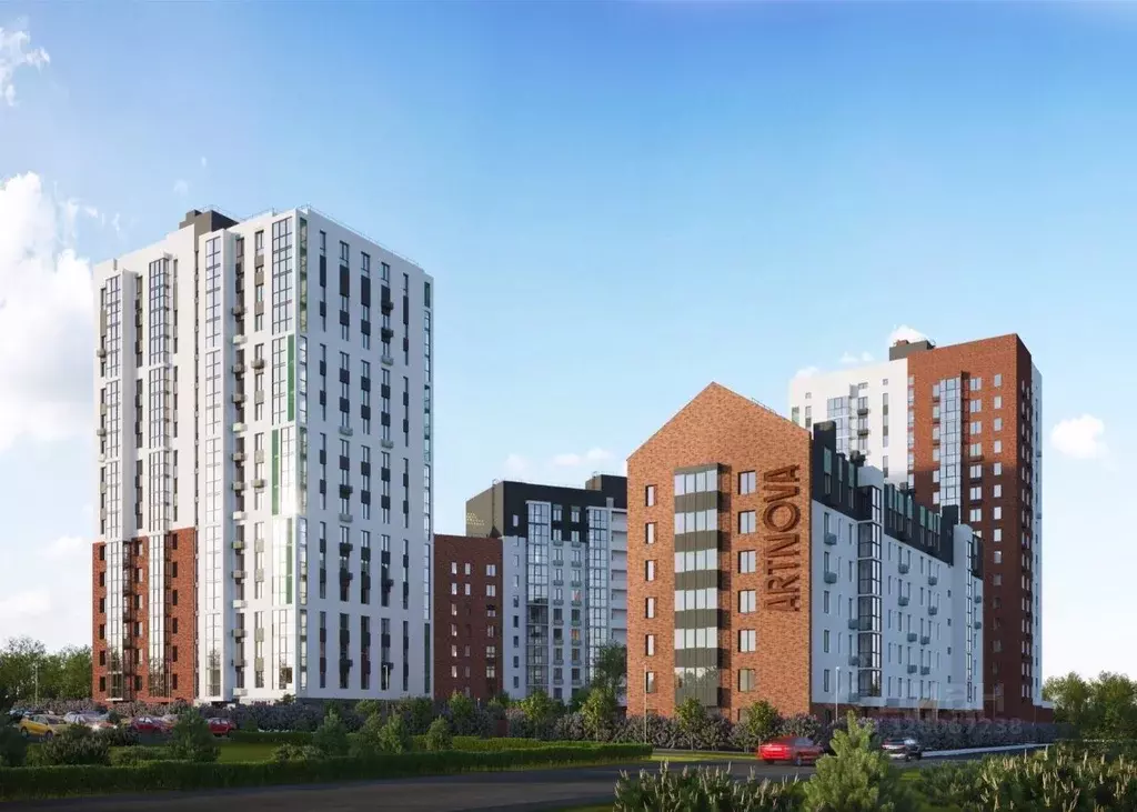 3-к кв. Удмуртия, Ижевск Аэропорт жилрайон, Артнова жилой комплекс ... - Фото 2